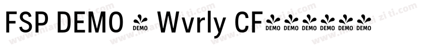 FSP DEMO - Wvrly CF字体转换